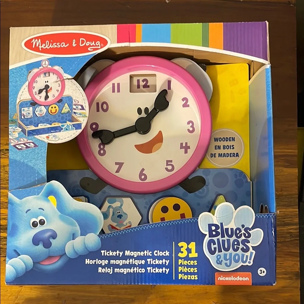 🎉NEW! Melissa & Doug Pink and Blue Learning Clock
